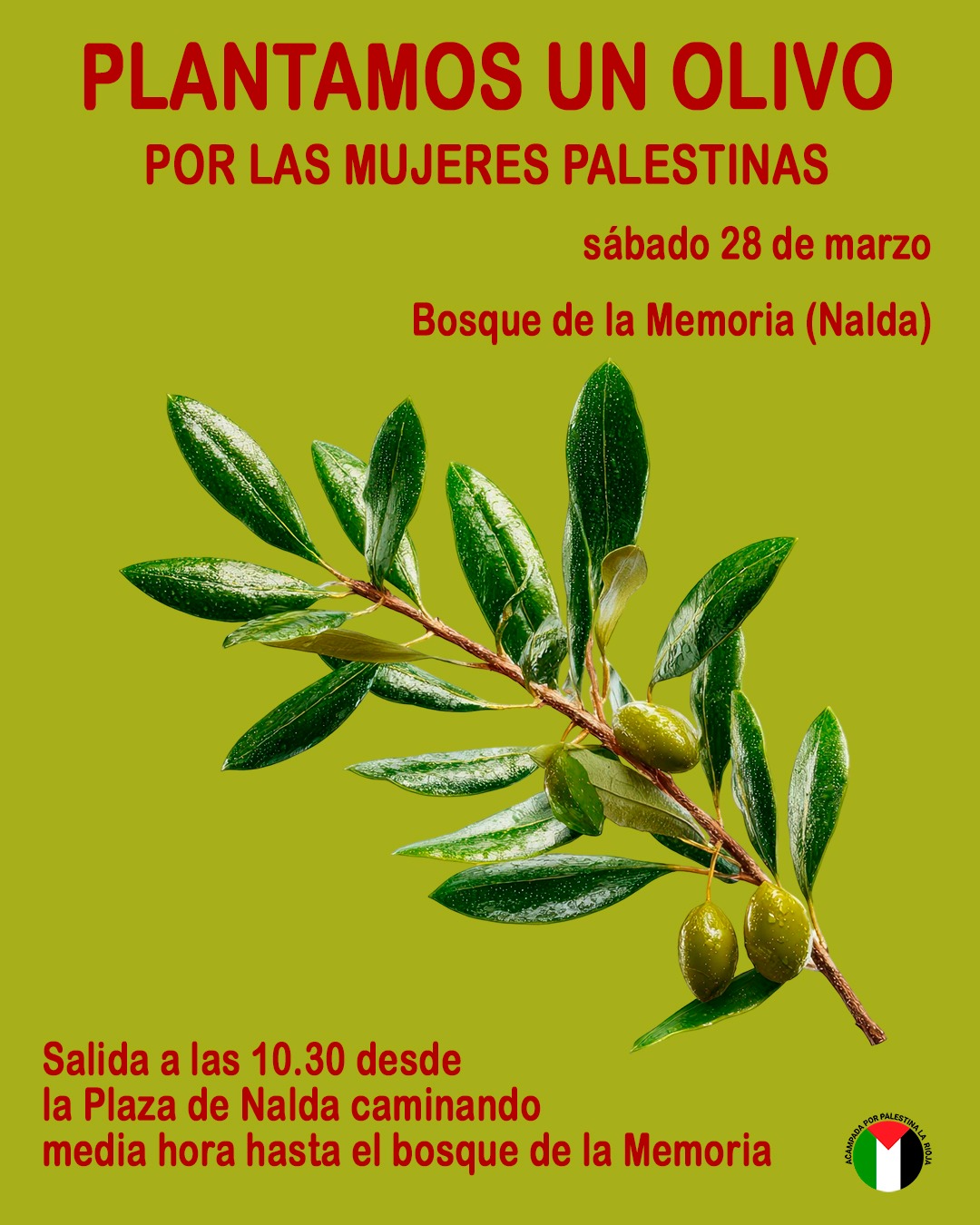 Un olivo por las mujeres paletinas